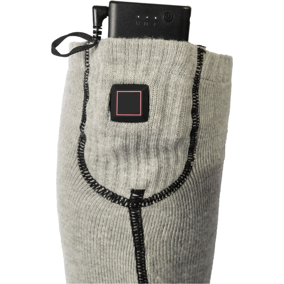 2026 HKM Womens Heating Socks Keep Warm Style 14973 - Grey / Black